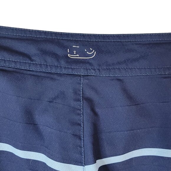 Vineyard Vines Board Shorts Swim Trunk Blue SZ 38 Large Windward Stripe Swimsuit - Picture 8 of 10